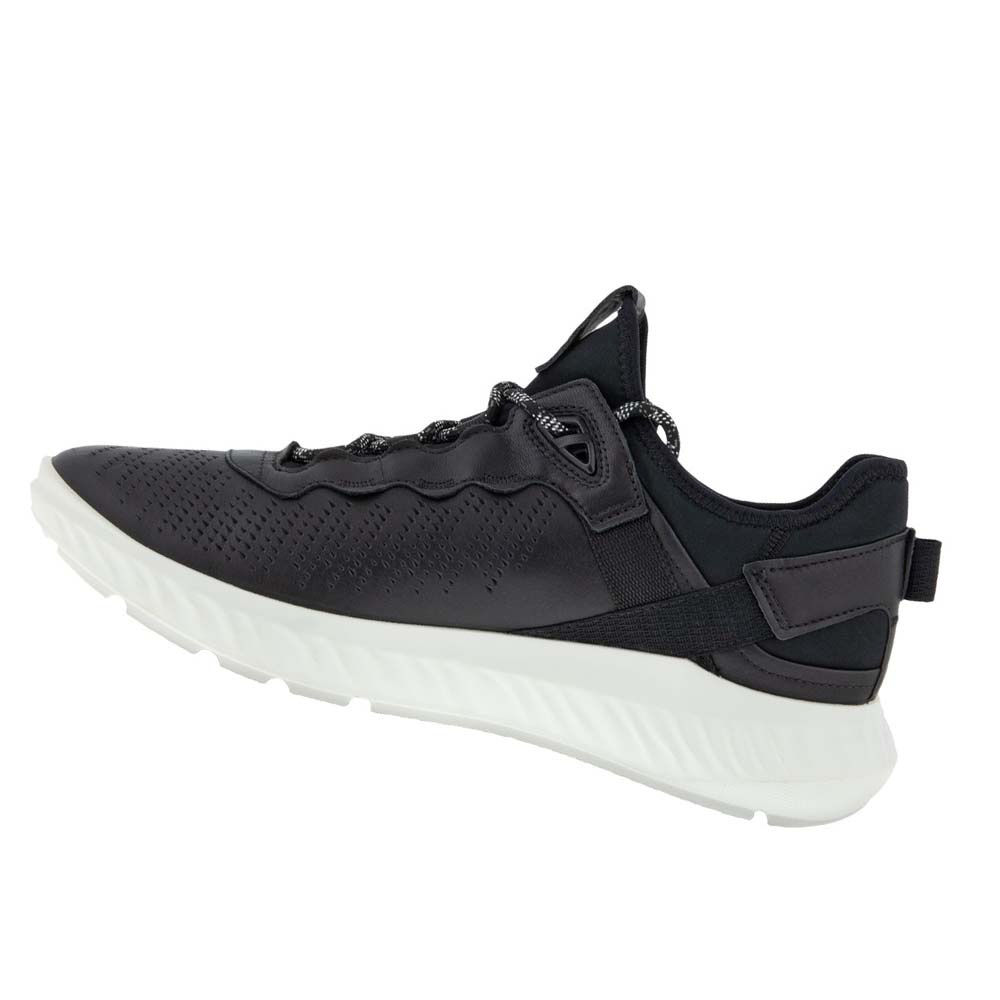 Men's Ecco Ath-1fm Sneakers Black / White | Canada 598DFM